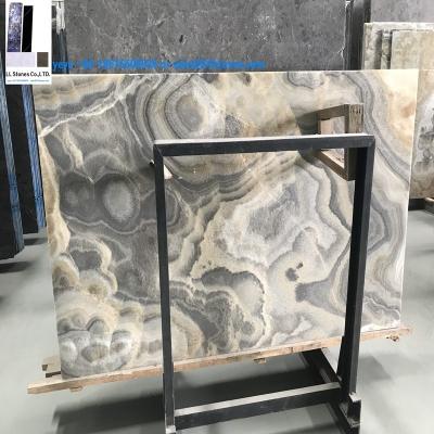 China Modern A grade onyx slabs yellow onyx marble polished white cut to size and table top Foshan marble factory price for sale