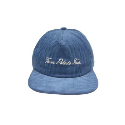 China Custom Wholesale Fashion Logo Embroidery Baseball Hats Corduroy Dad Hat COMMON for sale