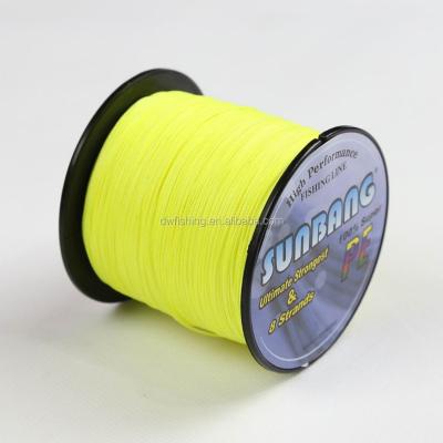 China PE 80LB 4 Fiber SUNBANG Zhejiang Dongyang OEM 100% Beaches Fishing Line For Sea Fishing for sale