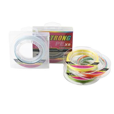 China Strong Strength SAMYEAR Lure Fishing Tackle OEM Accept 100m 300m 500m. x8 braided wire fishing line for sale