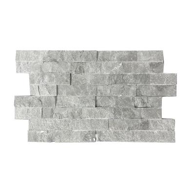 China Cloudy Grey Exterior Cement Brick Culture Veneer Marble Wall Panel Stone for sale