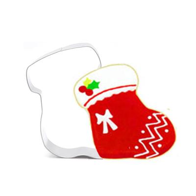 China Make Cookies Christmas Theme Hot Selling Lovely Pirate Cookie Christmas Sock Shape Cake Molds for sale