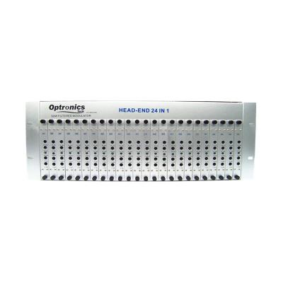 China 24 Ways Fixed Channel CATV RF Modulator For Hotel System HD To RF Analog Modulator for sale