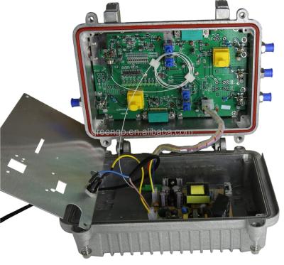 China 1GHz 4 Way Outdoor Optical Receiver RF Output Fiber Optic Node HFC CATV  GGE-OR409 à venda