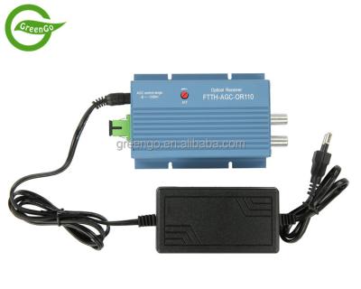 China 1G 8V CATV FTTB Optical Receiver With 2 Outputs 1100~1600nm GGE-OR110 OEM for sale