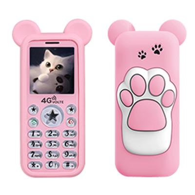 China Cheap Sale USA Mini Dual SIM GSM 2G Mini Student Child Cute Pink Cat Button Feature SIM Card OEM Keypad Mobile Phones for sale