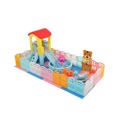 China Plastic Professional Small Playground Equipment Indoor Fun Kindergarten Kindergarten Playground Naughty Castle For Kids for sale