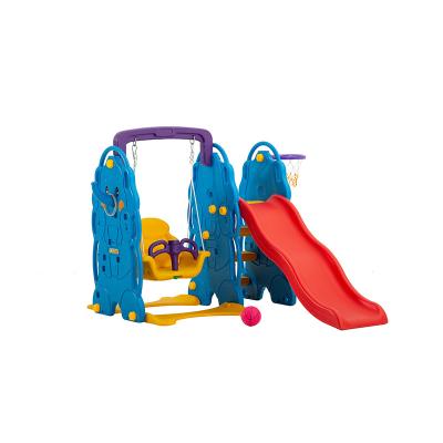 China Plastic Furniture Toy Indoor Plastic Children Playground Baby Guard Slide and Swing Set for Kids Playground for sale