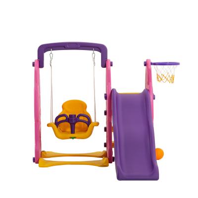 China Playground Plastic Kids Playground Toy Plastic Toddler Baby Play Slide And Swing Set Indoor Wholesale for sale