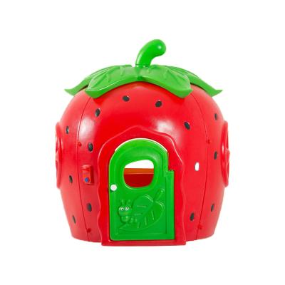 China Kids Toddler Strawberry Playhouse Set Eco-friendly Indoor Play House For Kids Playhouse for sale