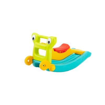 China Ride On Toy Children 2in1 Slide Rocking Horse Multifunctional Indoor Baby Toy Kids Plastic Rocking Horse for sale