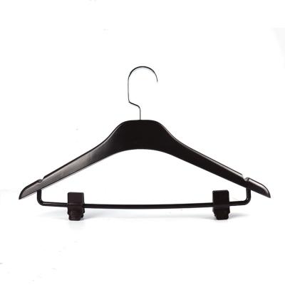 China Suit hangers/shirt hangers/cheap sale garment hangers customized new design plastic coat hot hotel pants hangers for lingerie for sale