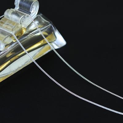 China FASHIONABLE Handmade 925 Sterling Silver 1.1MM Cable Chain Necklace Jewelry for sale