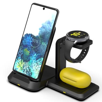 China Hot Selling Amazon 15W Mobile Phone 3 in 1 Removable Fast Wireless Charger Stand Dock Power Bank for Apple Watch for iPhone 12 Pro Max for sale