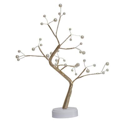 China Lighting Functions Cross Border New Led Pearl Tree Table Lamp Copper Wire Lamp Firefly Room Decoration for sale