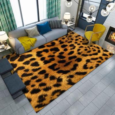 China Washable Nordic Style 3D Printed Carpet Faux Fur Good Quality Living Room Floor Mat for sale