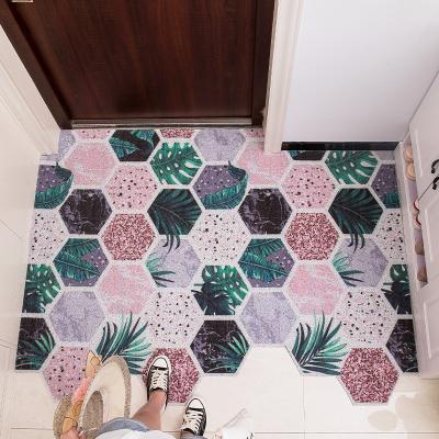 China Washable PVC Coil Door Mats Floor Mat Anti-Slip Dust-Proof Door Cover Bathroom Welcome Mat for sale