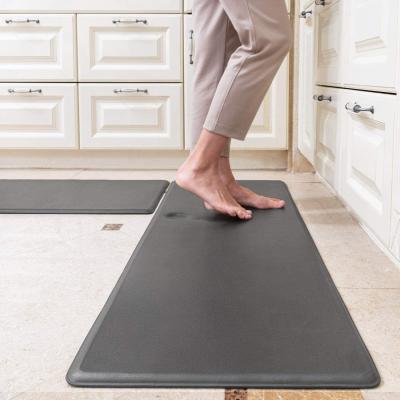 China Anti Fatigue Non Slip Mat Waterproof Slip Cushioned Flooring Mats Memory Foam Kitchen Rugs of 2 PVC No for sale