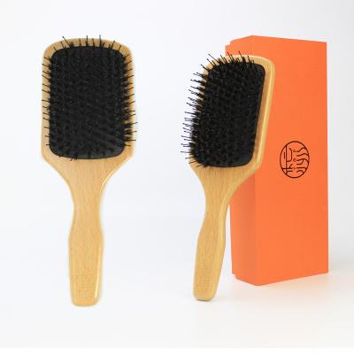 China For Home Use Natural Bamboo Wooden Comb Hair Brush Massage Styling Tools Scrape Massager Comb for sale