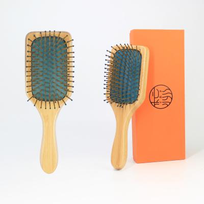 China For Home Professional Wholesale Cushion Hairbrush Comb Airbag Use Brush And Detangle Tail Natural Bamboo Comb for sale