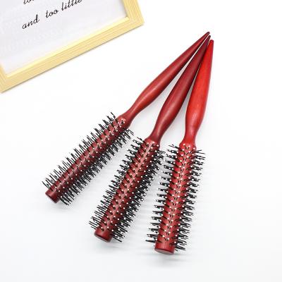 China Factory All Nylon Teeth Lotus Tube Loop Comb Salon Detangling Wooden Loop Combs Directly for sale