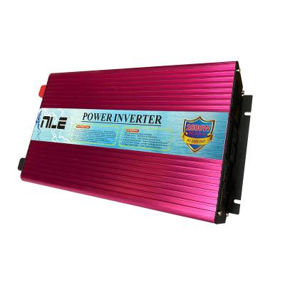 China Truck/Car/RV 2500W Power Inverter 2 AC Outlets 12V DC To 110V AC Car Converter For Truck for sale