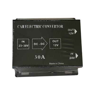 China In-Vehicle Power Converter 30A 286W Step Down DC 24v To 12v Waterproof DC Voltage Reducer DC Converter Regulator 10.8*11.3*3.9cm for sale