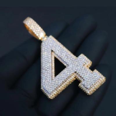 China CLASSIC 10K solid gold with moissanite diamond vvs custom solid gold pendants custom solid gold pendant for sale