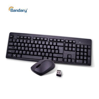 China Hot Selling Slim Designed Cute Combo Wireless Anti-drop Mini Keyboard Game 2.4Ghz 2 AAA Keyboard and Mouse Combo Batteries for sale