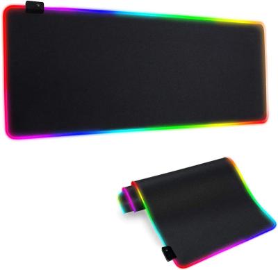 China Radiation Protection Non Slip Mat Big Large Custom Gaming Waterproof RGB Rubber Mouse Pad For Corner Desk for sale