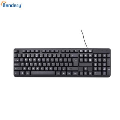 China Custom Anti-ghosting Usb Powered Gaming Desktop 104 Keys Cable Durable Black Membrane Keyboard for sale