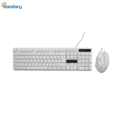 China 104 Keys Office Anti-ghosting Keyboard Backlight Combo Membrane Ergonomic Keyboard And Mouse for sale