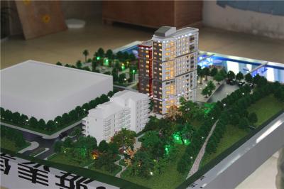 China Led light 3d residential building model  miniature house model for sale