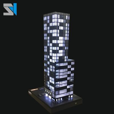 China 1/150 scale high quality building scale model making with 50% internal lighting for sale