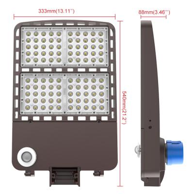 China movement & Daylight sensor made in Vietnam area LED public pole light UL certificated led shoebox street light Shenzhen factory for sale