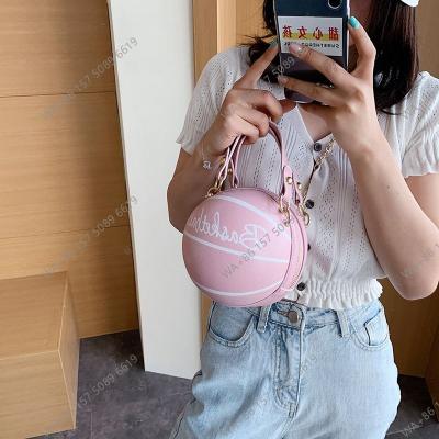 China 2022 hot sale new fashion personality basketball bag Messenger Bag Shoulder Small around the bag fashion women handbags for sale