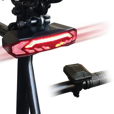 China Warning Light + Brake Light + Turn Signal +Electric Bell +Theft Bike Bicycle Led Tail Light 300lm ip65 Long Tail Front Light For Bicycle Rechargeable Led Bicycle Tail Light for sale