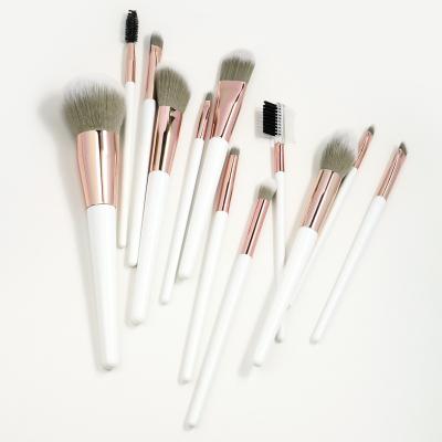 China Professional Smudge Brush 12 Pcs OEM ODM Synthetic Soft Hair Brush Makeup Set, Makeup Set Brush Custom Logo Vegan Custom for sale