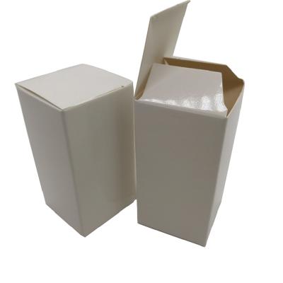 China Recyclable Customized Product Packing Small White Box Packaging, White/Black Single Paper Box Packaging, Cardboard Box Free Slamp for sale