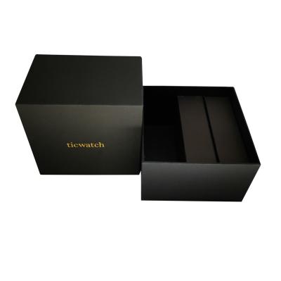 China Handmade Elegant Premium Wedding Favor Bridesmaid Decoration Corrugated Black Color Small Gift Box for sale