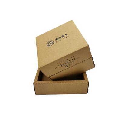 China Recycled Materials Recycled Kraft Paper Gift Brown Custom Corrugated Cardboard Packing High End Gifts Box for sale