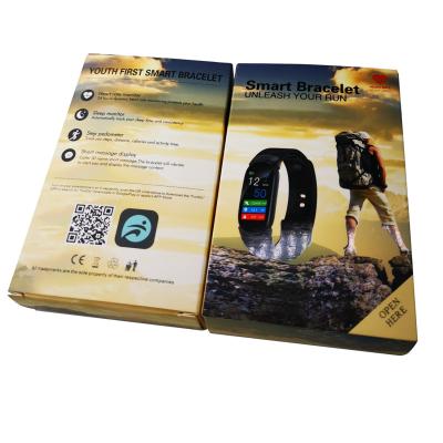 China Customized High Quality Handmade Factory Cover Paper Printing And Packaging Packing Boxes For Smart Watch With Magnet And PVC Window for sale