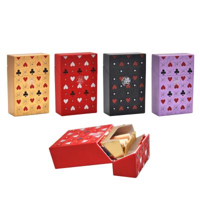 China 20 Women Tobacco Sticks Box Modern Colorful Slim Poker Holder Plastic Cigarette Holder for sale