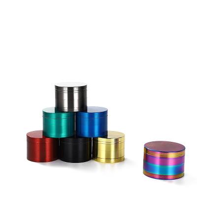 China Wholesale Colorful Manual Herbal Smoking Herb Grinder Smoking Accessories 63MM Metal Metal for sale