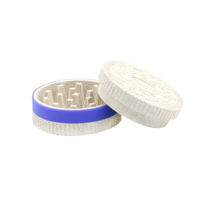 China High Quality Colorful Cheap Herbal Biscuit 54MM Smoking Herb Grinders Biodegradable Tobacco Smoke Accessories for sale