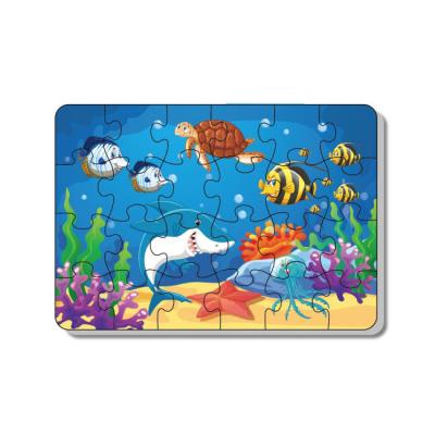 China Tik Tok Customized Undersea World Educational Toys 24Pcs Non-Toxic Puzzle For Kids for sale