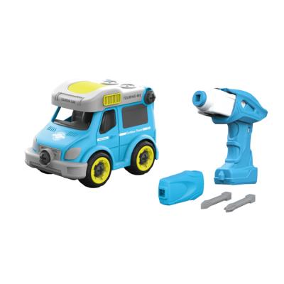 China Eco - Friendly Intelligence Self Assemble Building Blocks DIY Toys Carryover Car For Kids 3 Years Old for sale