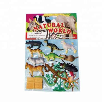 China 12 styles mix mini animal toys sell the world natural toys plastic wild animal toys for sale