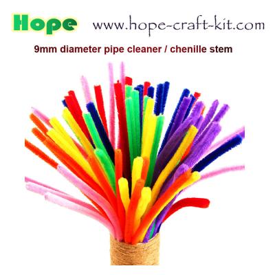 China Pipe Cleaners, Chenille Stems for kids DIY material STEM craft kit 6mm X 30cm 12 inch hobbies hand-crafted material à venda