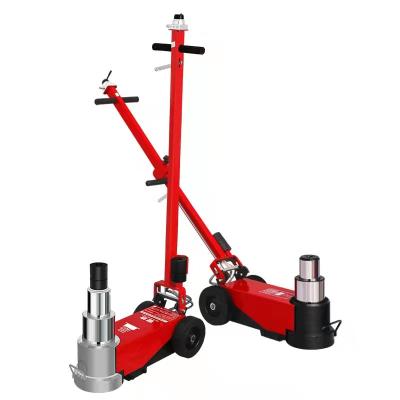 China Car Jack Wholesale Heavy Duty 25/50 Ton Air Lift Two Stage CE Chromed Pneumatic Jack For Europe Market for sale